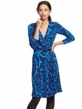 Boden Henrietta Floral Print Faux Wrap Dress Size 8